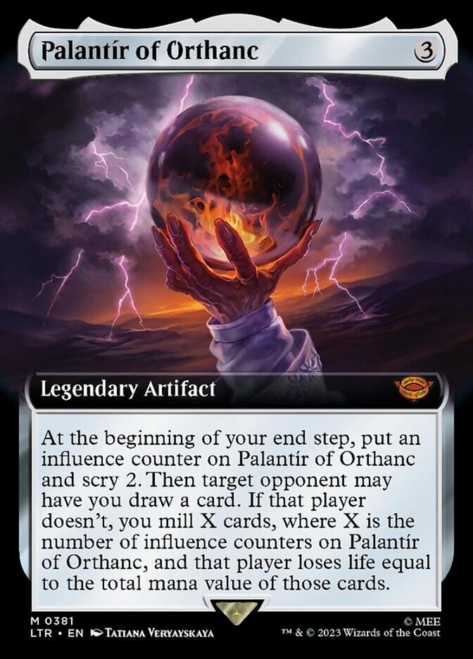 Palantir of Orthanc (Extended Art) [The Lord of the Rings: Tales of Middle-Earth] - Magic: The Gathering - Card Brawlers | Quebec | Canada |