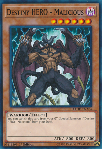 Destiny Hero - Malicious [LEHD-ENA04] Common - Yu-Gi-Oh! - Card Brawlers | Quebec | Canada |