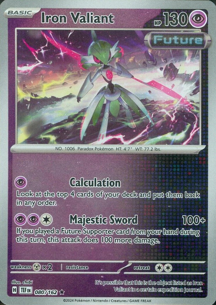 Iron Valiant (080/162) [Scarlet & Violet: Temporal Forces] - Pokémon - Card Brawlers | Quebec | Canada |