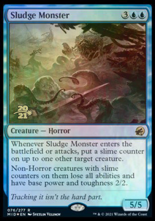 Sludge Monster [Innistrad: Midnight Hunt Prerelease Promos] - Magic: The Gathering - Card Brawlers | Quebec | Canada |