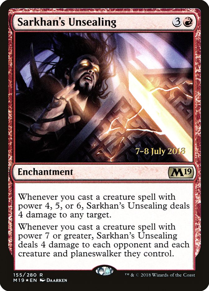 Sarkhan's Unsealing [Core Set 2019 Prerelease Promos] - Magic: The Gathering - Card Brawlers | Quebec | Canada |