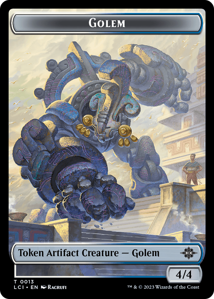 Treasure (0018) // Golem Double-Sided Token [The Lost Caverns of Ixalan Tokens] - Magic: The Gathering - Card Brawlers | Quebec | Canada |
