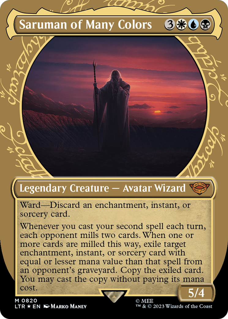 Saruman of Many Colors (Showcase) (Surge Foil) [The Lord of the Rings: Tales of Middle-Earth] - Magic: The Gathering - Card Brawlers | Quebec | Canada |