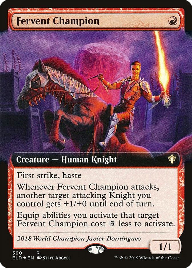 Fervent Champion (Extended Art) [Throne of Eldraine] - Magic: The Gathering - Card Brawlers | Quebec | Canada |
