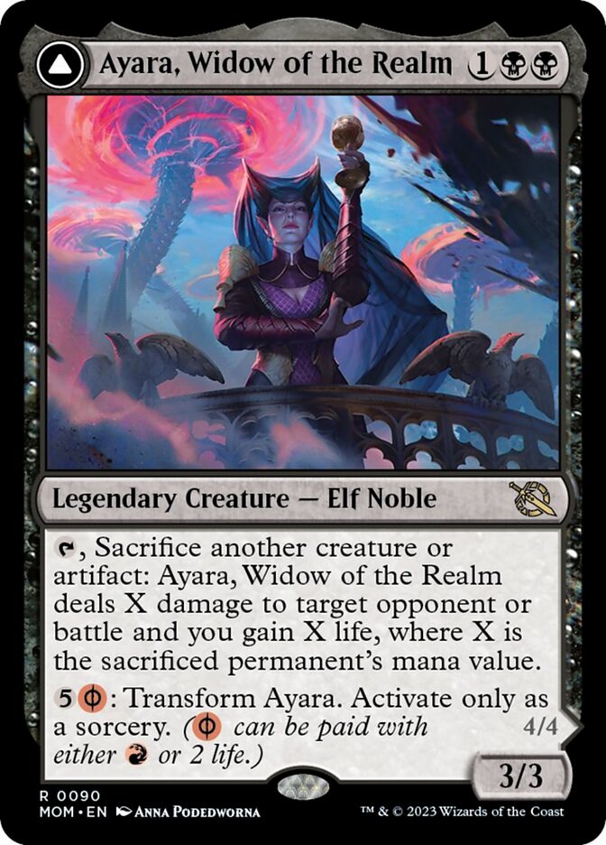 Ayara, Widow of the Realm // Ayara, Furnace Queen [March of the Machine] - Magic: The Gathering - Card Brawlers | Quebec | Canada |