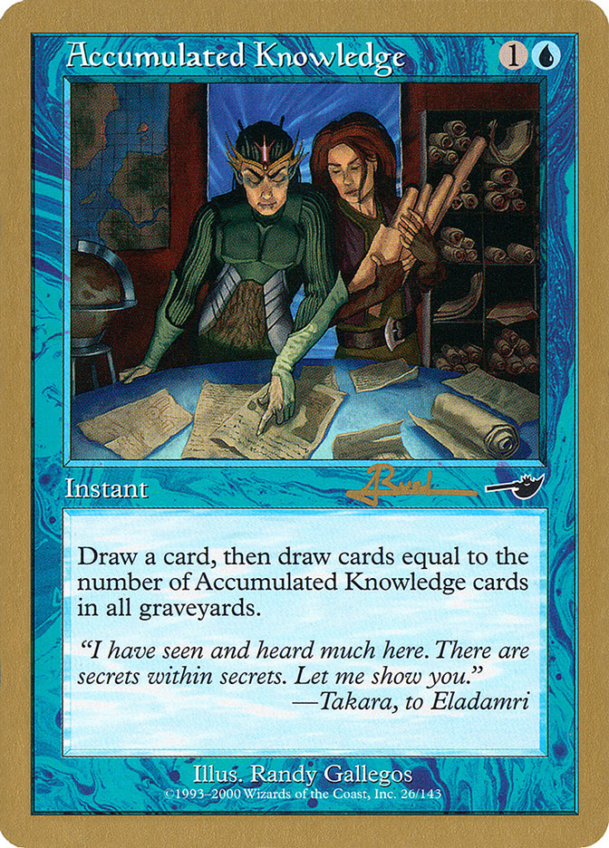 Accumulated Knowledge (Antoine Ruel) [World Championship Decks 2001] - Magic: The Gathering - Card Brawlers | Quebec | Canada |