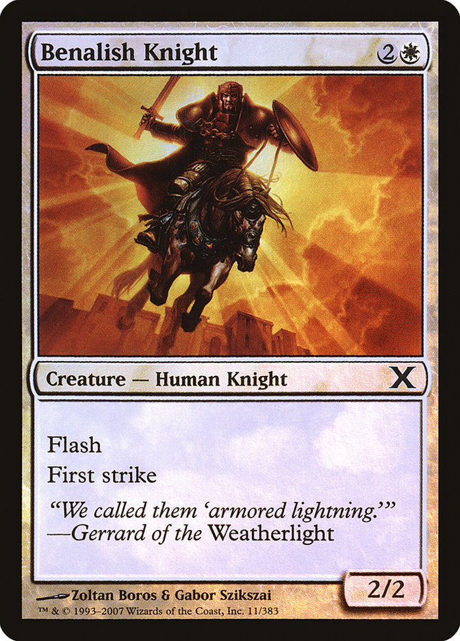 Benalish Knight (Premium Foil) [Tenth Edition] - Magic: The Gathering - Card Brawlers | Quebec | Canada |
