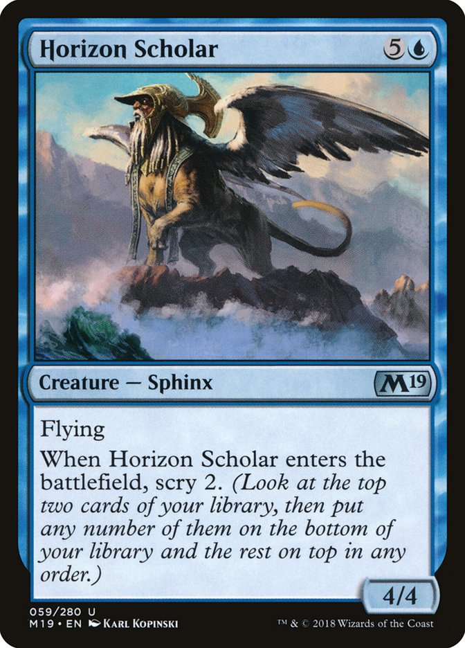 Horizon Scholar [Core Set 2019] - Magic: The Gathering - Card Brawlers | Quebec | Canada |