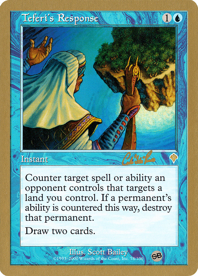 Teferi's Response (Carlos Romao) (SB) [World Championship Decks 2002] - Magic: The Gathering - Card Brawlers | Quebec | Canada |