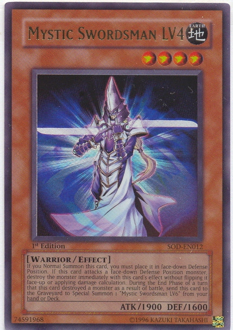 Mystic Swordsman LV4 [SOD-EN012] Ultra Rare - Yu-Gi-Oh! - Card Brawlers | Quebec | Canada |