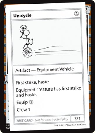 Unicycle (2021 Edition) [Mystery Booster Playtest Cards] - Magic: The Gathering - Card Brawlers | Quebec | Canada |