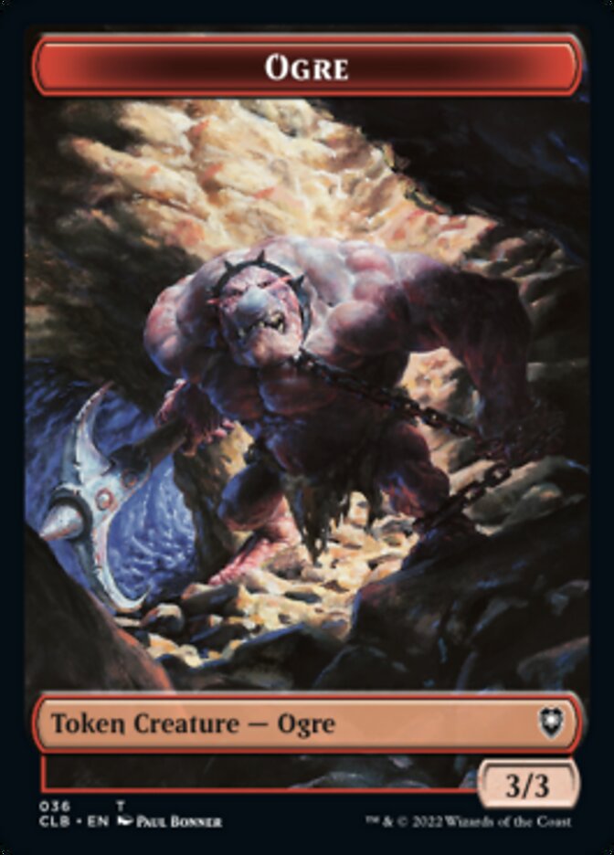 Boar // Ogre Double-Sided Token [Commander Legends: Battle for Baldur's Gate Tokens] - Magic: The Gathering - Card Brawlers | Quebec | Canada |