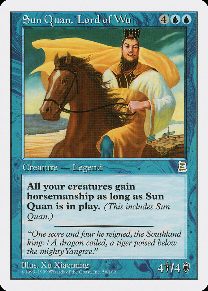 Sun Quan, Lord of Wu [Portal Three Kingdoms] - Magic: The Gathering - Card Brawlers | Quebec | Canada |