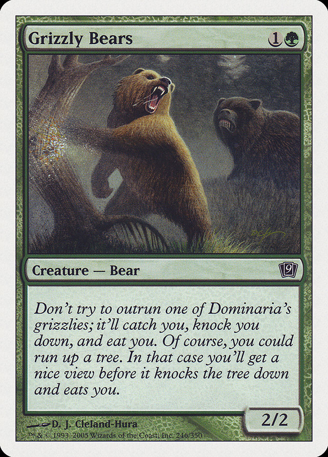 Grizzly Bears [Ninth Edition] - Magic: The Gathering - Card Brawlers | Quebec | Canada |