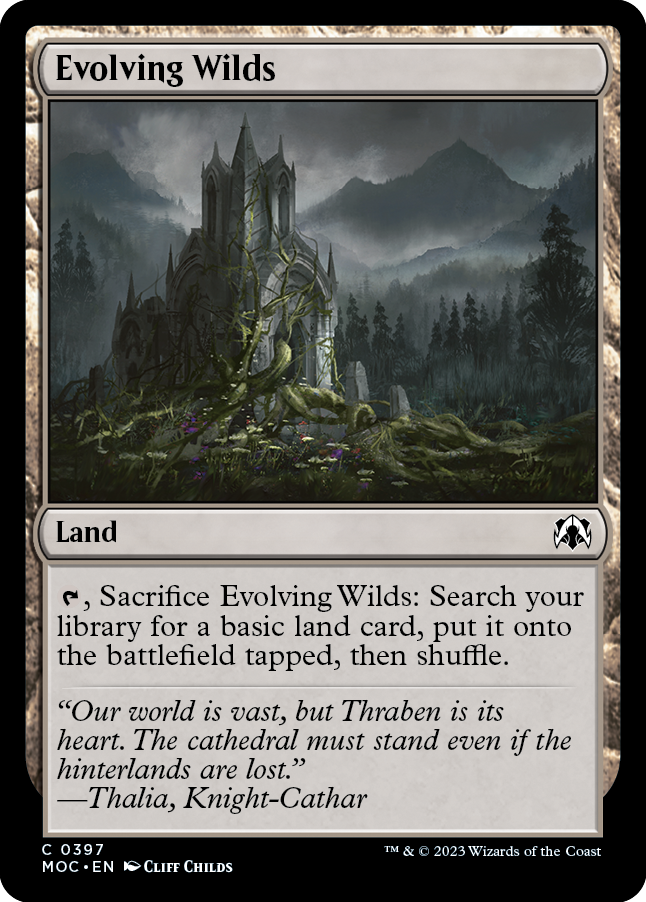 Evolving Wilds [March of the Machine Commander] - Magic: The Gathering - Card Brawlers | Quebec | Canada |