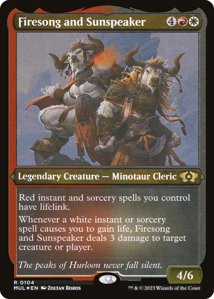 Firesong and Sunspeaker (Foil Etched) [Multiverse Legends] - Magic: The Gathering - Card Brawlers | Quebec | Canada |