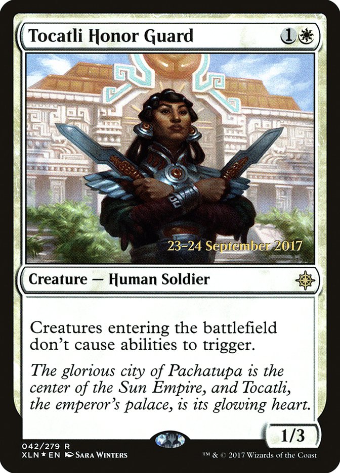 Tocatli Honor Guard [Ixalan Prerelease Promos] - Magic: The Gathering - Card Brawlers | Quebec | Canada |