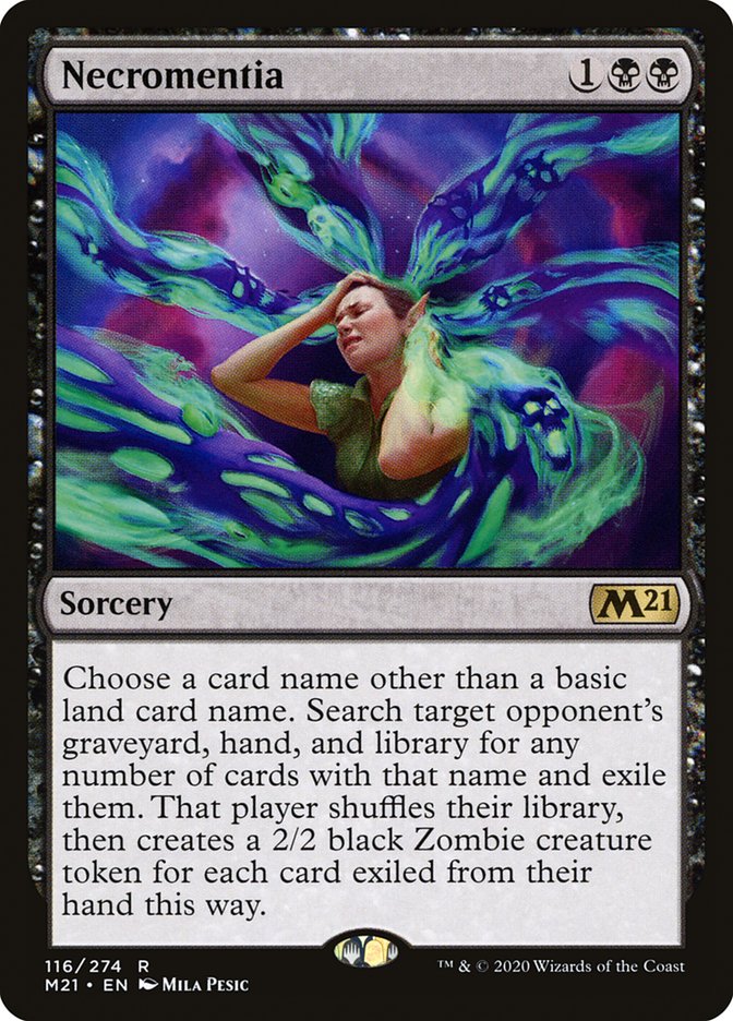 Necromentia [Core Set 2021] - Magic: The Gathering - Card Brawlers | Quebec | Canada |