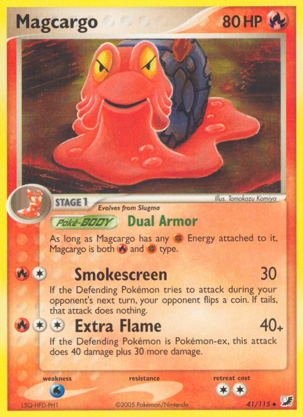 Magcargo (41/115) [EX: Unseen Forces] - Pokémon - Card Brawlers | Quebec | Canada |