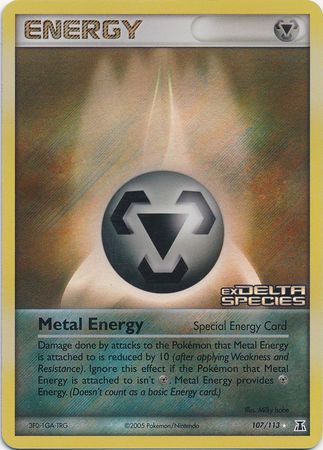 Metal Energy (107/113) (Stamped) [EX: Delta Species] - Pokémon - Card Brawlers | Quebec | Canada |