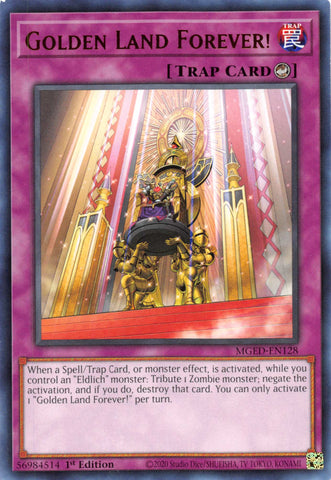 Golden Land Forever! [MGED-EN128] Rare - Yu-Gi-Oh! - Card Brawlers | Quebec | Canada |