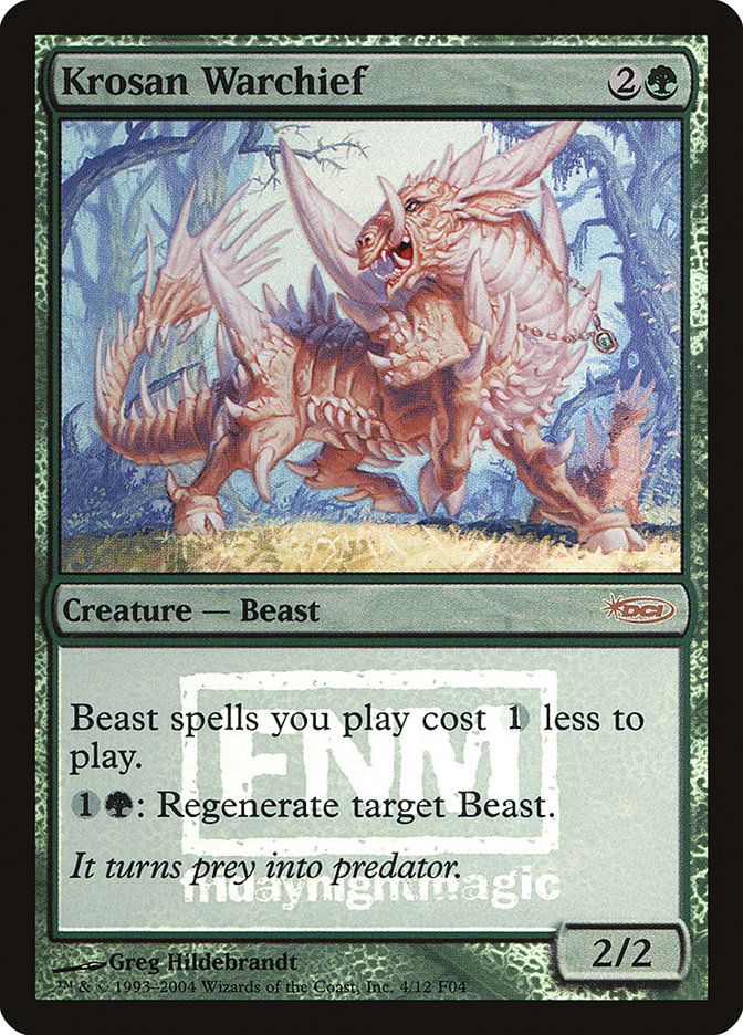 Krosan Warchief [Friday Night Magic 2004] - Magic: The Gathering - Card Brawlers | Quebec | Canada |