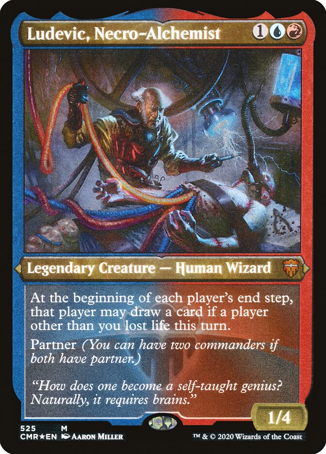 Ludevic, Necro-Alchemist (Etched) [Commander Legends] - Magic: The Gathering - Card Brawlers | Quebec | Canada |