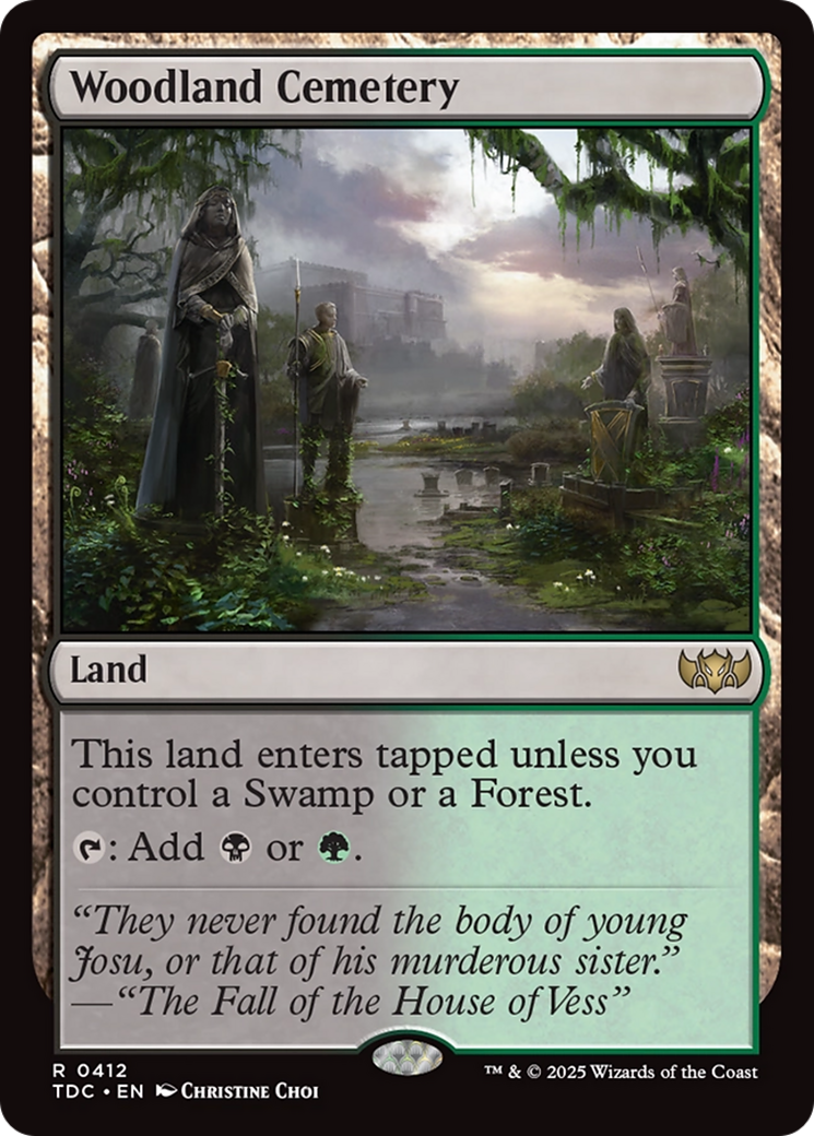 Woodland Cemetery [Tarkir: Dragonstorm Commander] - Magic: The Gathering - Card Brawlers | Quebec | Canada |