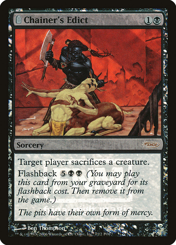 Chainer's Edict [Friday Night Magic 2006] - Magic: The Gathering - Card Brawlers | Quebec | Canada |