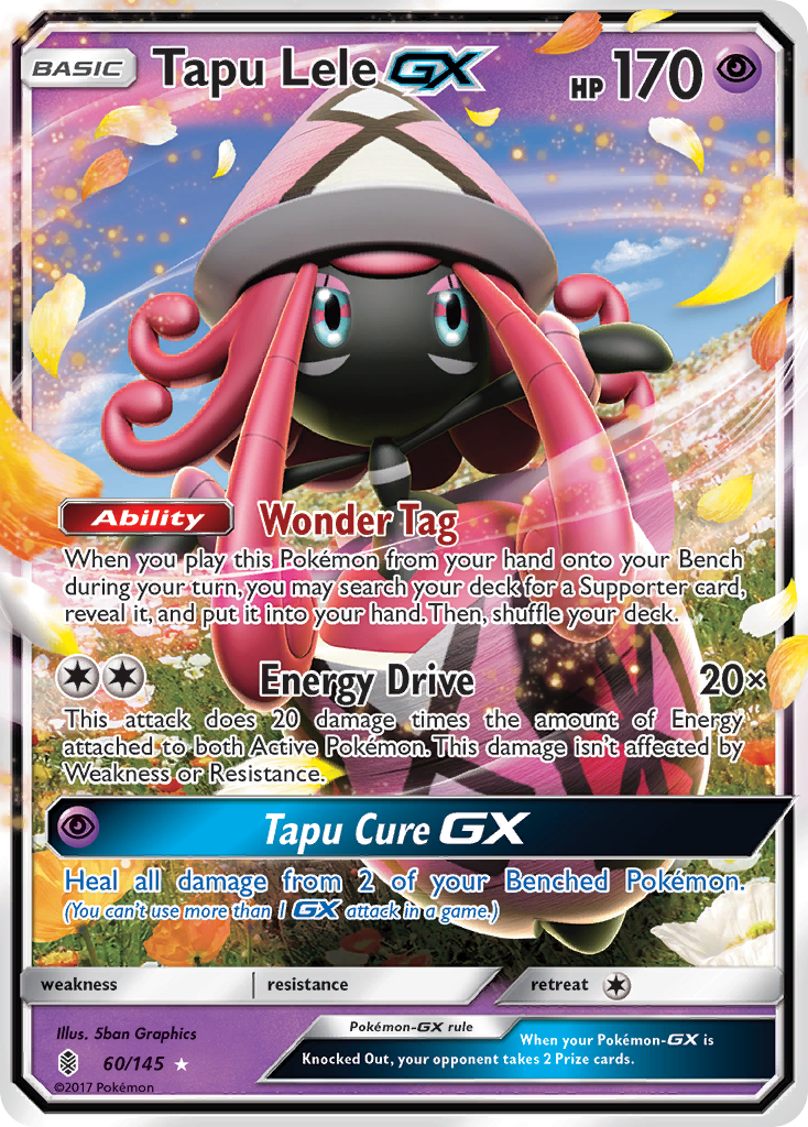 Tapu Lele GX (60/145) [Sun & Moon: Guardians Rising] - Pokémon - Card Brawlers | Quebec | Canada |