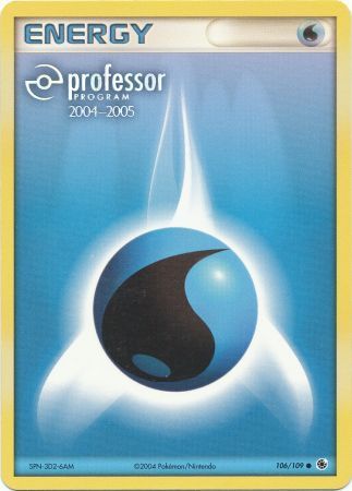 Water Energy (106/109) (2004 2005) [Professor Program Promos] - Pokémon - Card Brawlers | Quebec | Canada |