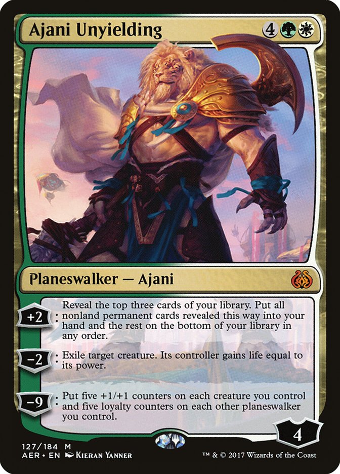 Ajani Unyielding [Aether Revolt] - Magic: The Gathering - Card Brawlers | Quebec | Canada |
