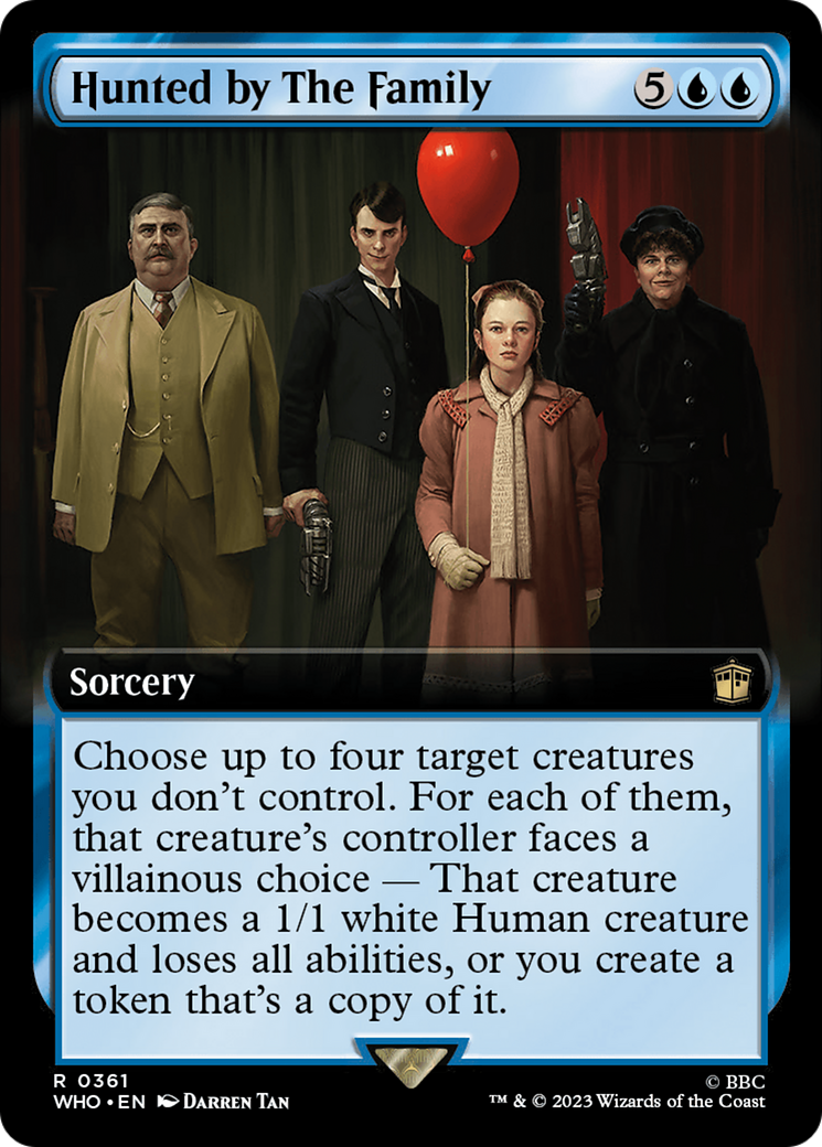 Hunted by The Family (Extended Art) [Doctor Who] - Magic: The Gathering - Card Brawlers | Quebec | Canada |