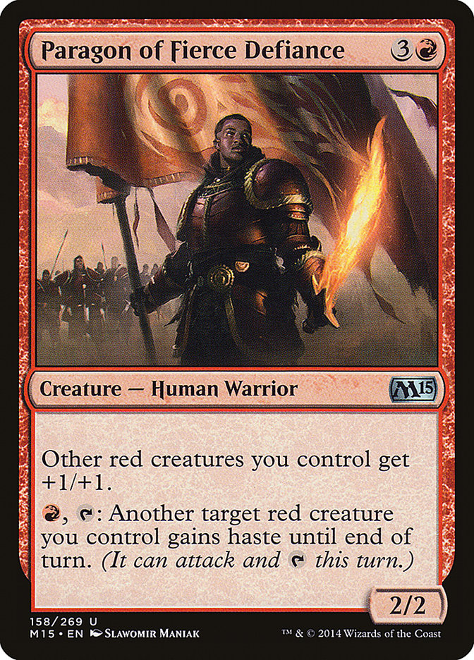 Paragon of Fierce Defiance [Magic 2015] - Magic: The Gathering - Card Brawlers | Quebec | Canada |