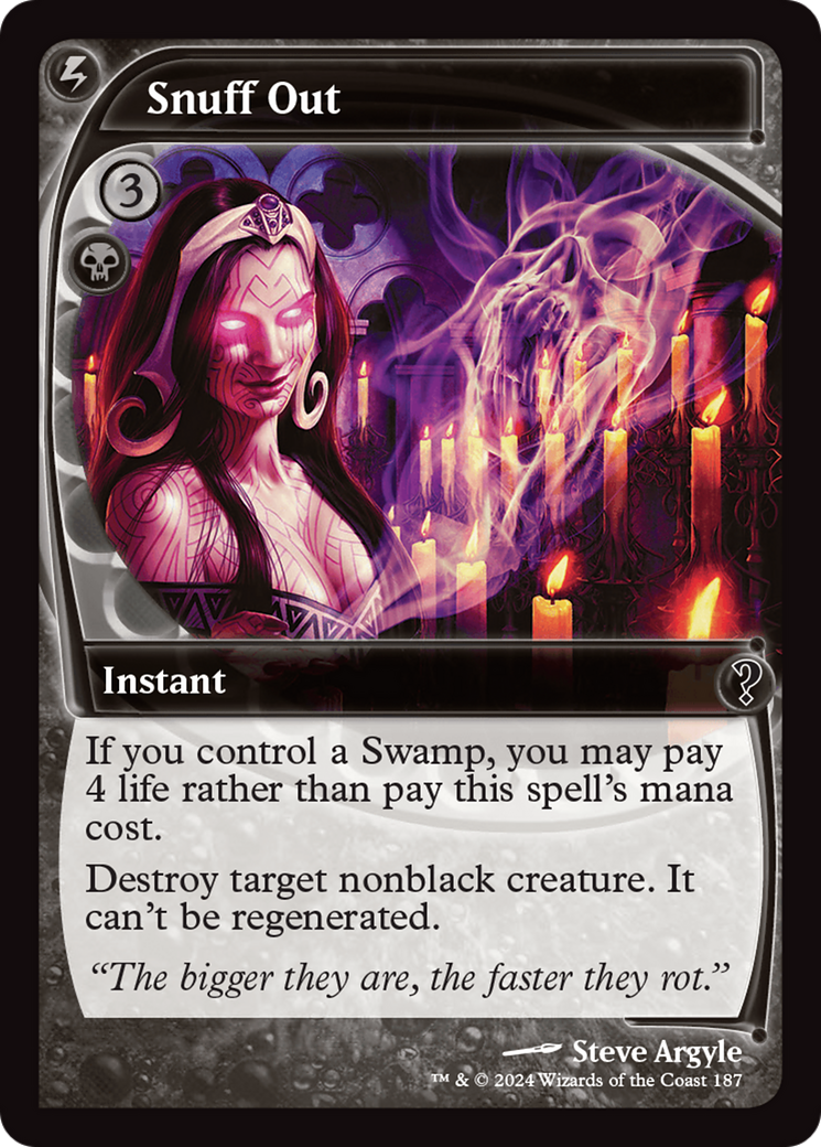 Snuff Out (Future Sight) [Mystery Booster 2] - Magic: The Gathering - Card Brawlers | Quebec | Canada |