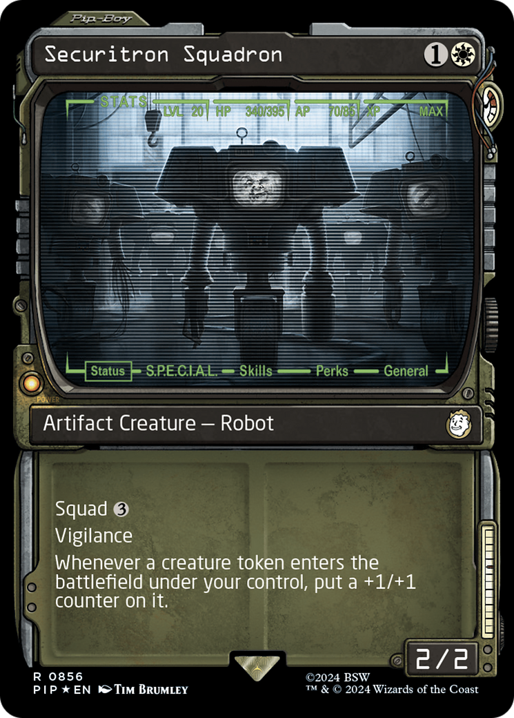 Securitron Squadron (Showcase) (Surge Foil) [Fallout] - Magic: The Gathering - Card Brawlers | Quebec | Canada |