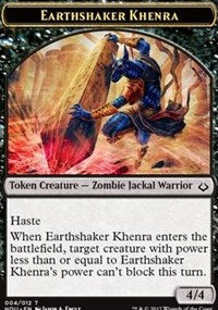 Earthshaker Khenra // Zombie Double-Sided Token [Hour of Devastation Tokens] - Magic: The Gathering - Card Brawlers | Quebec | Canada |