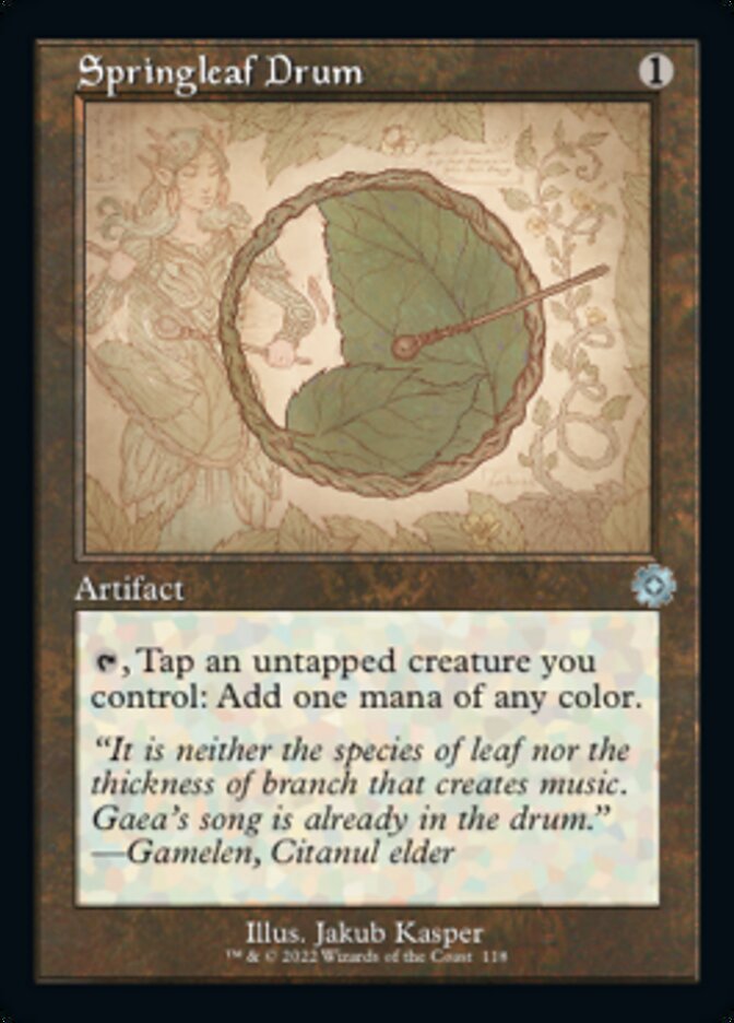 Springleaf Drum (Retro Schematic) [The Brothers' War Retro Artifacts] - Magic: The Gathering - Card Brawlers | Quebec | Canada |