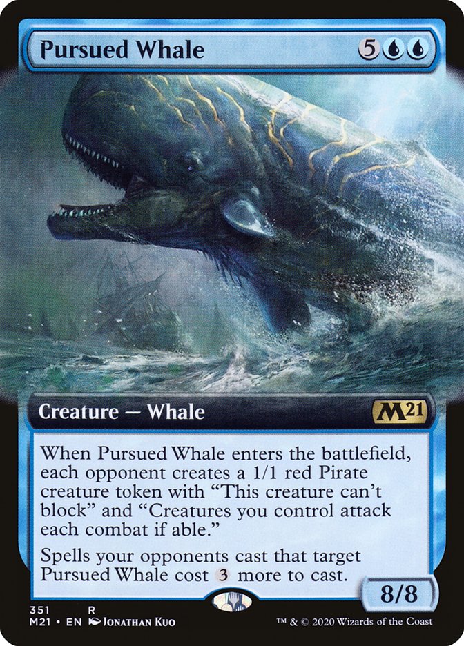 Pursued Whale (Extended Art) [Core Set 2021] - Magic: The Gathering - Card Brawlers | Quebec | Canada |