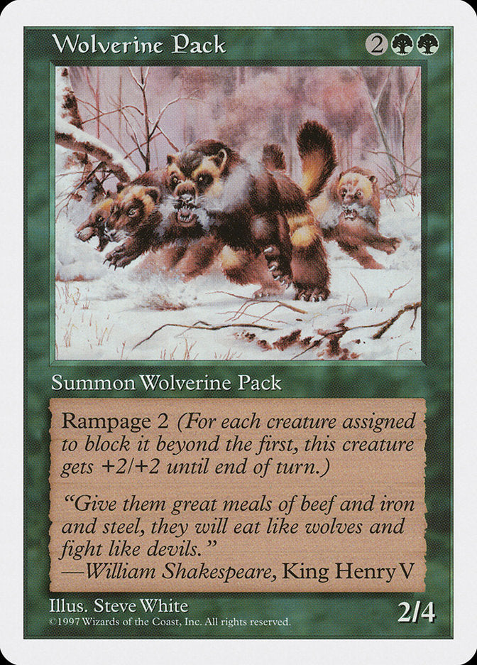 Wolverine Pack [Fifth Edition] - Magic: The Gathering - Card Brawlers | Quebec | Canada |