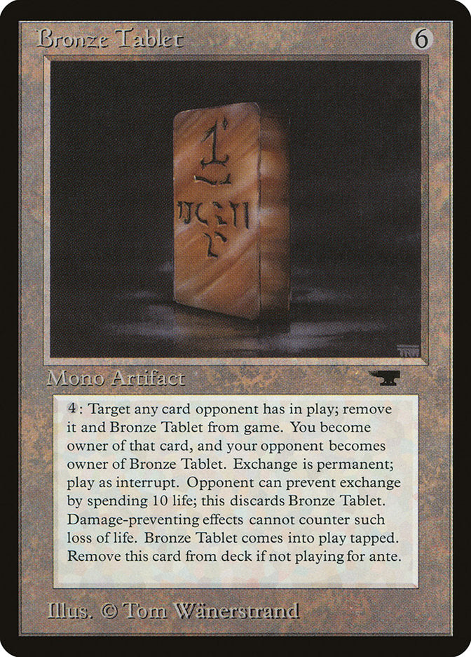 Bronze Tablet [Antiquities] - Magic: The Gathering - Card Brawlers | Quebec | Canada |