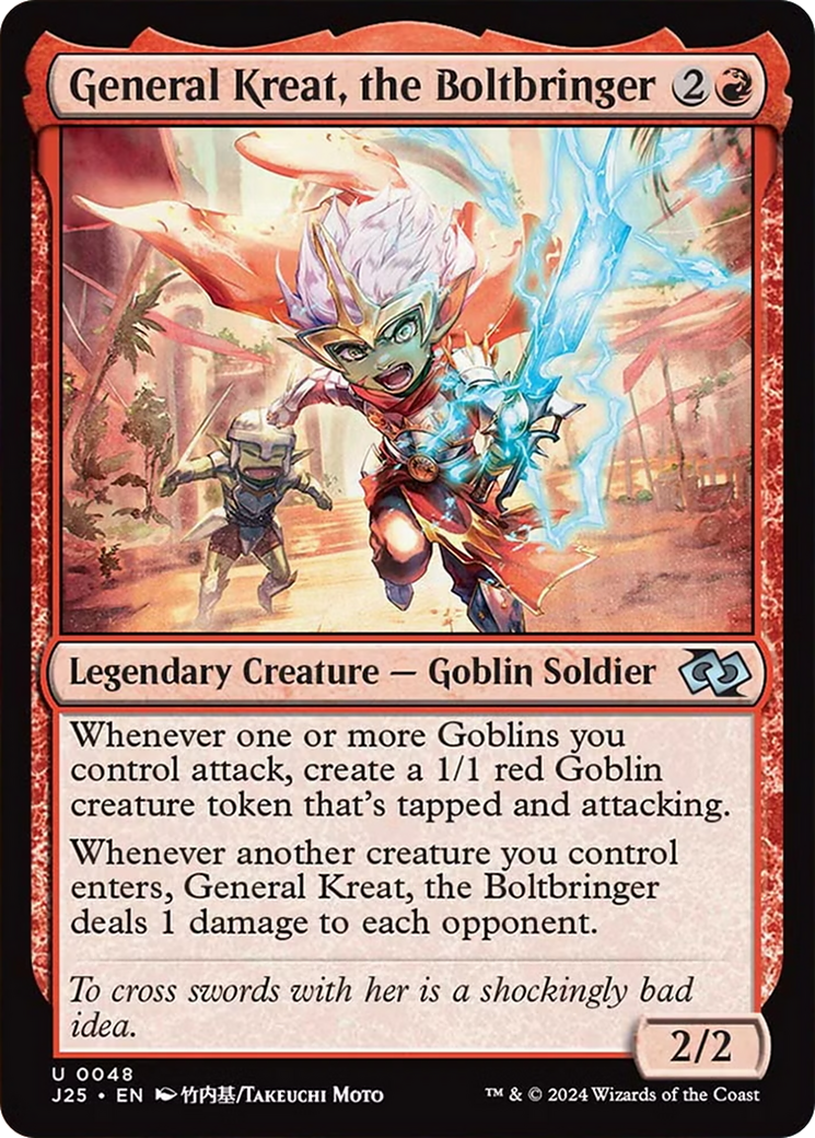 General Kreat, the Boltbringer (Anime) [Foundations Jumpstart] - Magic: The Gathering - Card Brawlers | Quebec | Canada |
