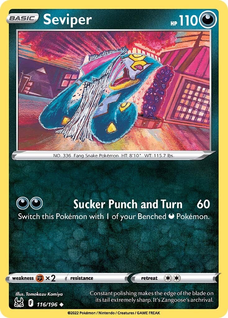 Seviper (116/196) [Sword & Shield: Lost Origin] - Pokémon - Card Brawlers | Quebec | Canada |