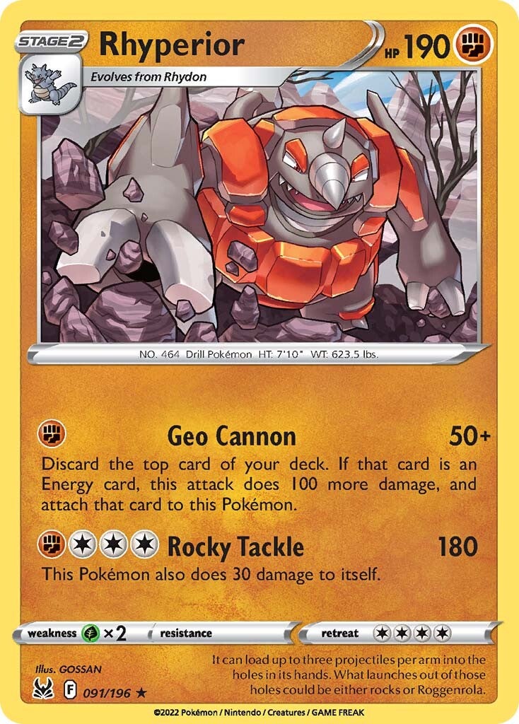 Rhyperior (091/196) [Sword & Shield: Lost Origin] - Pokémon - Card Brawlers | Quebec | Canada |