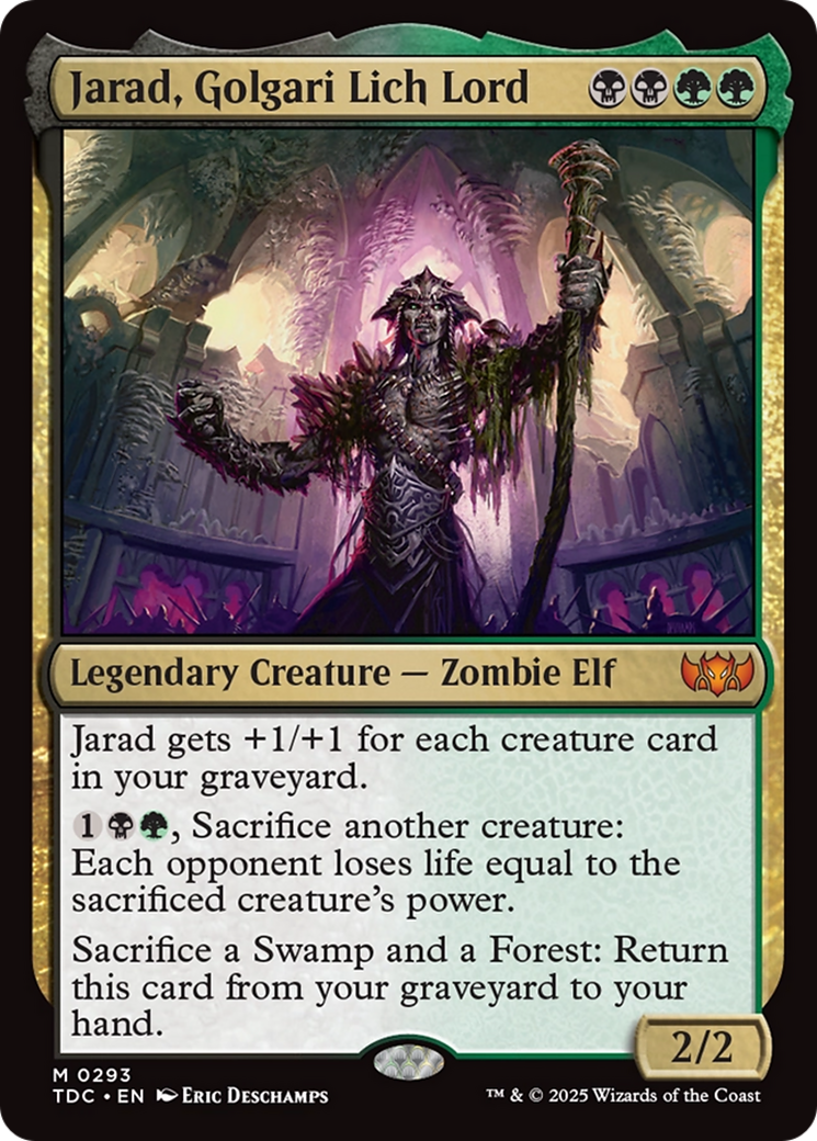 Jarad, Golgari Lich Lord [Tarkir: Dragonstorm Commander] - Magic: The Gathering - Card Brawlers | Quebec | Canada |