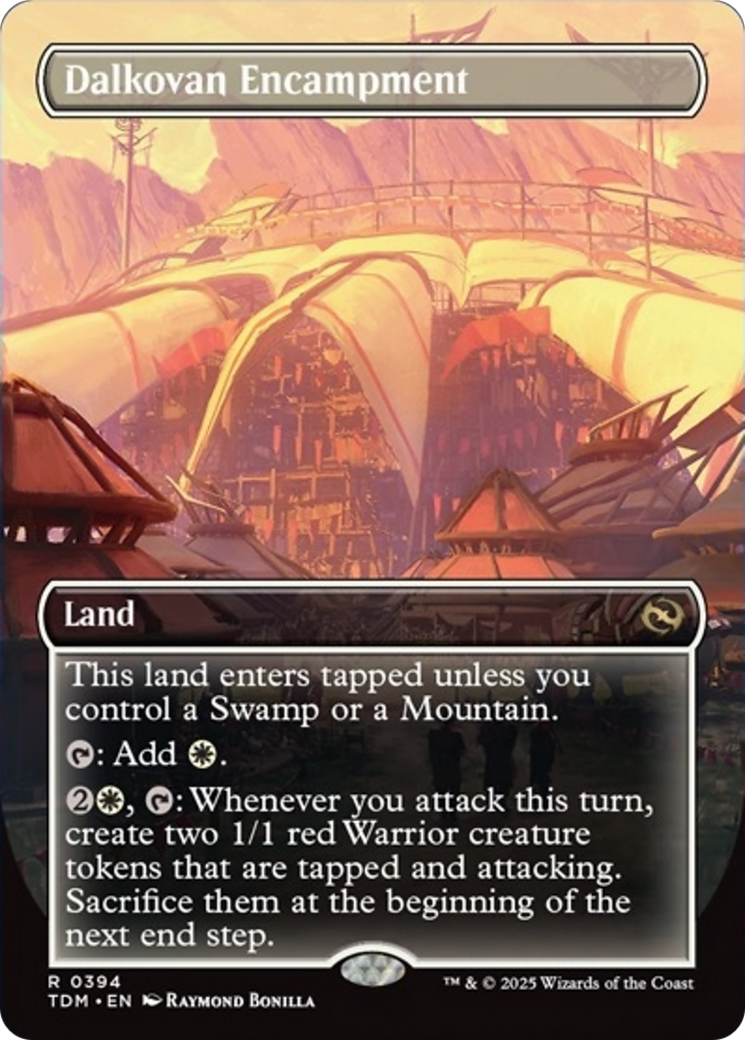 Dalkovan Encampment (Borderless) [Tarkir: Dragonstorm] - Magic: The Gathering - Card Brawlers | Quebec | Canada |