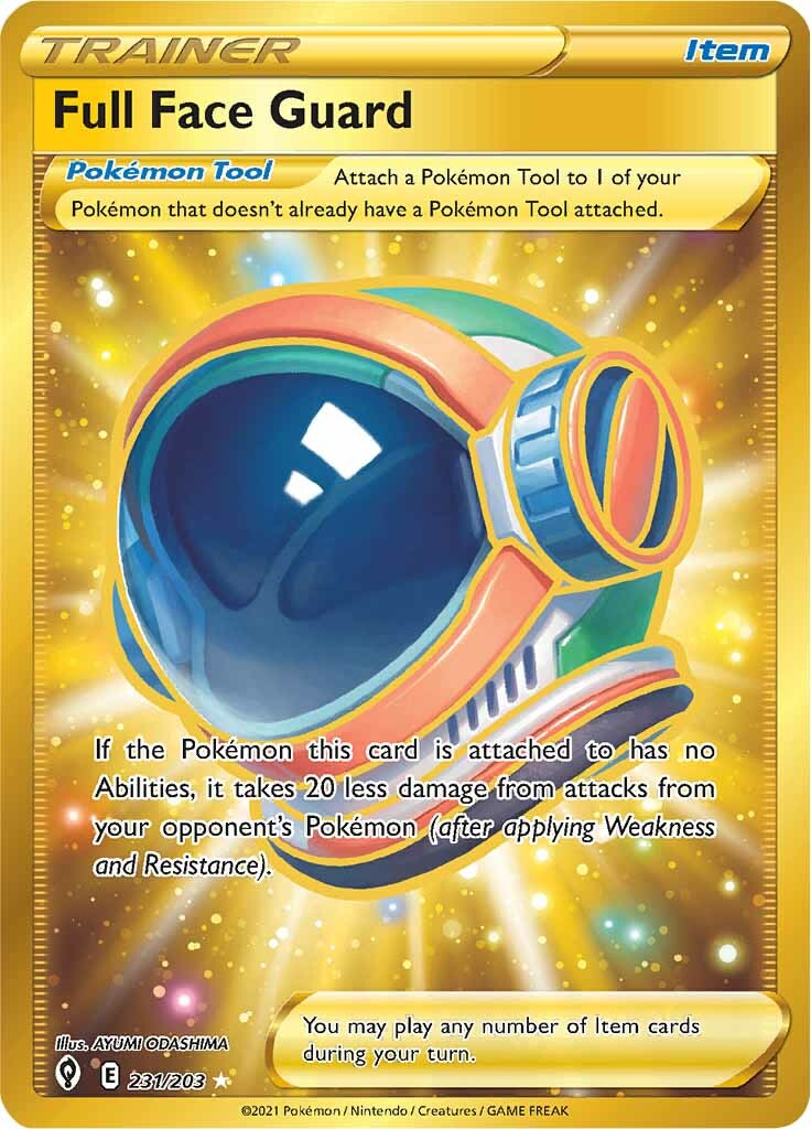 Full Face Guard (231/203) [Sword & Shield: Evolving Skies] - Pokémon - Card Brawlers | Quebec | Canada |