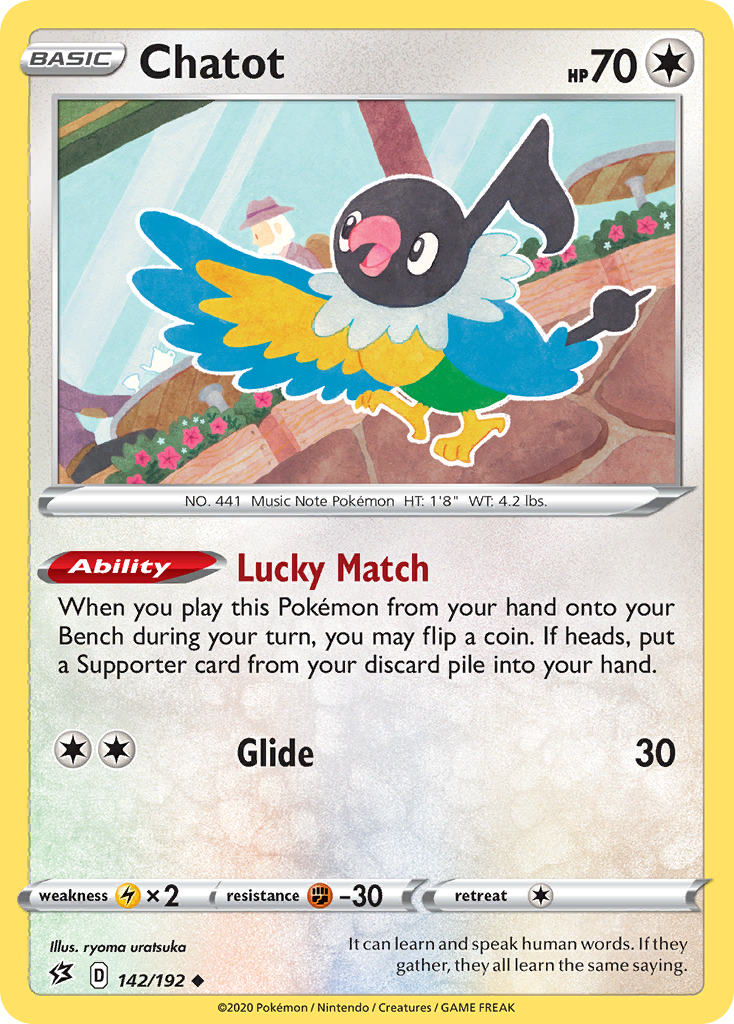 Chatot (142/192) [Sword & Shield: Rebel Clash] - Pokémon - Card Brawlers | Quebec | Canada |