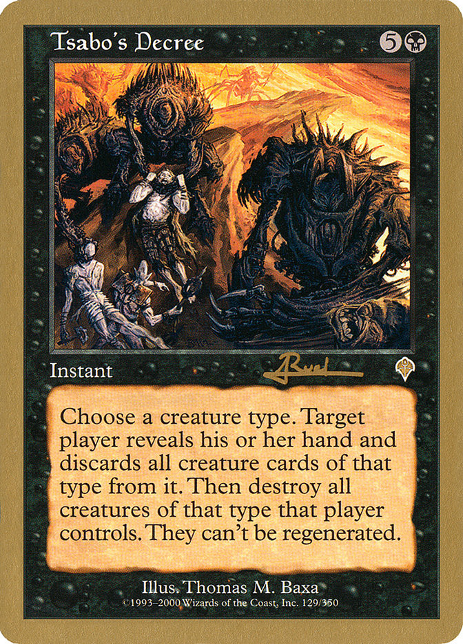 Tsabo's Decree (Antoine Ruel) [World Championship Decks 2001] - Magic: The Gathering - Card Brawlers | Quebec | Canada |