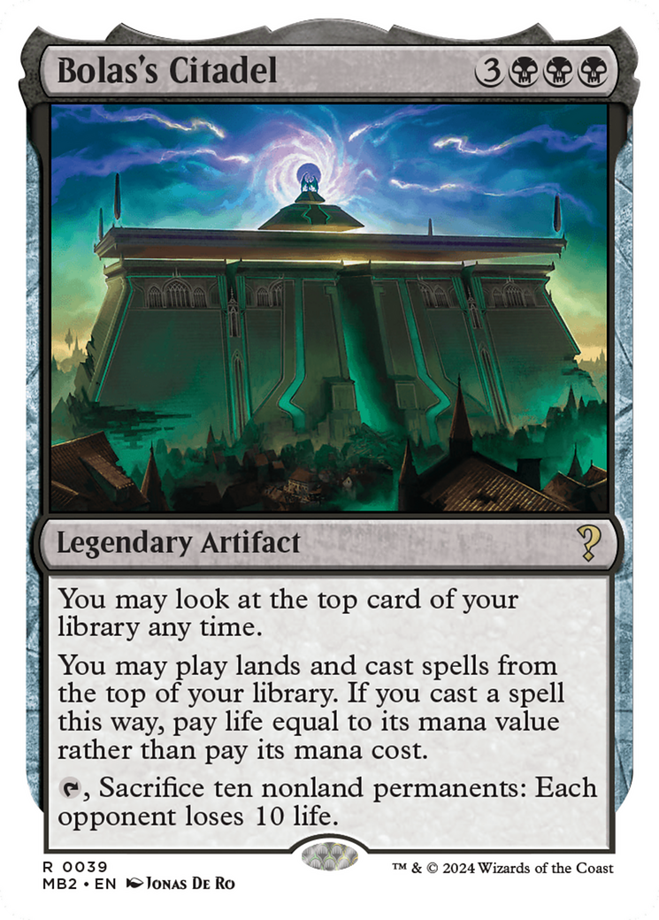 Bolas's Citadel (White Border) [Mystery Booster 2] - Magic: The Gathering - Card Brawlers | Quebec | Canada |
